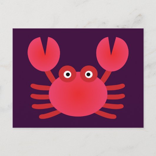 Fun Crab Briefkaart (Voorkant)