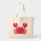Fun Crab Grote Tote Bag (Voorkant)