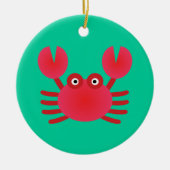 Fun Crab Keramisch Ornament (Voorkant)