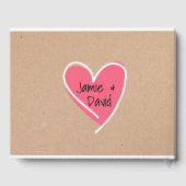 Fun Craft Paper Kijk bruiloft Guest Book Gastenboek (Achterkant)