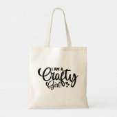 Fun Crafty Girl Tote Bag (Achterkant)