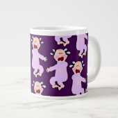 Fun Cranky Crybaby Characters Cartoon Art Grote Koffiekop (Voorkant rechts)