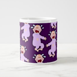 Fun Cranky Crybaby Characters Cartoon Art Grote Koffiekop