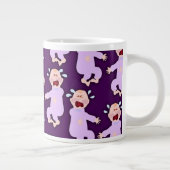 Fun Cranky Crybaby Characters Cartoon Art Grote Koffiekop (Rechts)