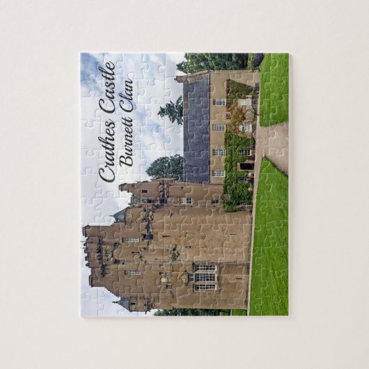 Fun Crathes Castle Scottish Burnett Clan Landschap Legpuzzel (Verticaal)