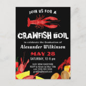 Fun Crawfish Boil Afstuderen Foto Briefkaart (Voorkant)