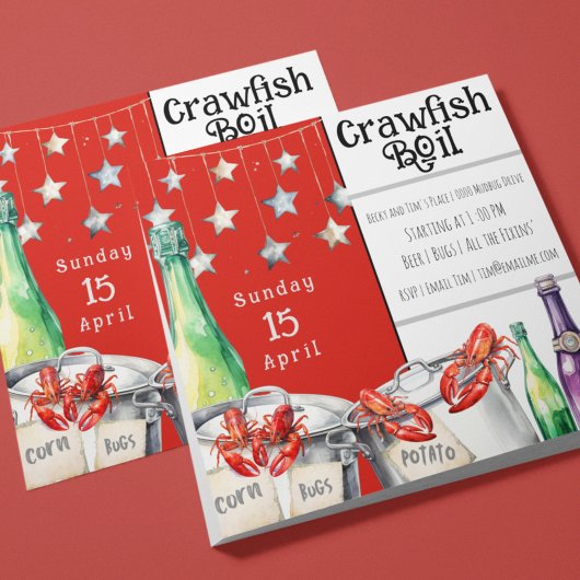 Fun Crawfish Boil Zomerfeest Kaart