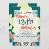 Fun Crazy Owl Birds Chevron Pattern Kaart (Voorkant / Achterkant)