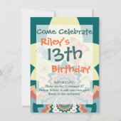 Fun Crazy Owl Birds Chevron Pattern Kaart (Voorkant)