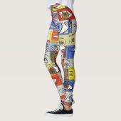 Fun Crazy Wild en Unique Eyeballen Tekeningen Leggings (Links)