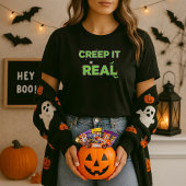 Fun Creep It Real Slime Green Spooky Halloween T-shirt