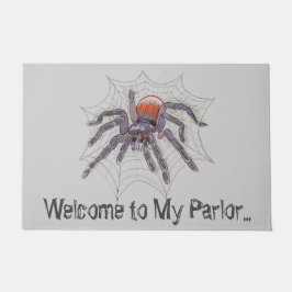 Fun Creepy Giant Spider Halloween Welkom Deurmat
