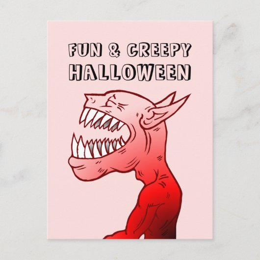 Fun & Creepy Halloween Briefkaart (Voorkant)