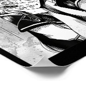 Fun Creepy Horror Manga Anime Woman Eyes Halloween Poster (Hoek)