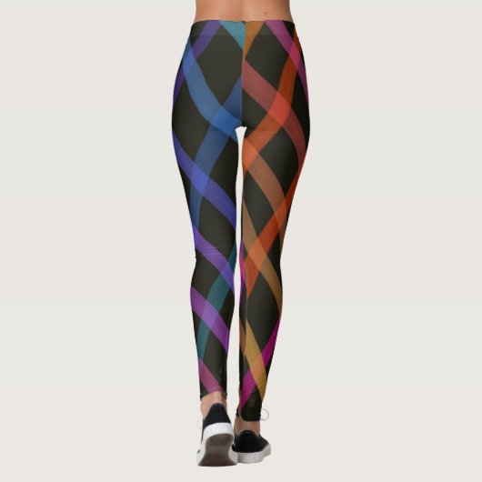Fun Criss Cross Happy Rainbow Leggings (Achterkant)