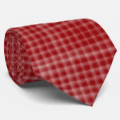 Fun Crosshatch Patroon Rood en Wit Stropdas