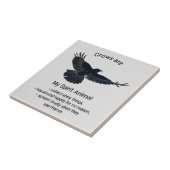 Fun Crows Bird Spirit Animal Humor Quote Totem Tegeltje (Zijkant)