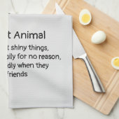 Fun Crows Bird Spirit Animal Humor Quote Totem Theedoek (Quarter Fold)