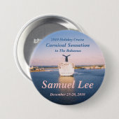 Fun Cruise Name Badge Ronde Button 7,6 Cm (Voorkant /achterkant)