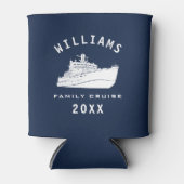 Fun Cruise Ship Zee Family Reunion Summer Vacking Blikjeskoeler (Voorkant)