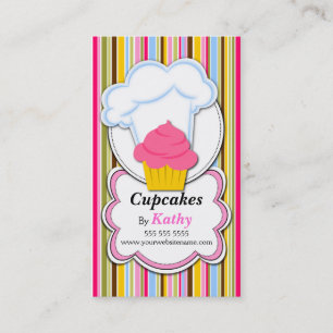 Fun Cupcake & Baker's Pet Visitekaartjes