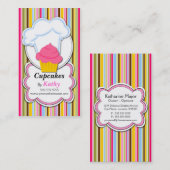 Fun Cupcake & Baker's Pet Visitekaartjes (Voorkant / Achterkant)
