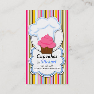 Fun Cupcake & Baker's Pet Visitekaartjes