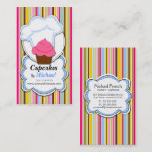 Fun Cupcake & Baker's Pet Visitekaartjes (Voorkant / Achterkant)