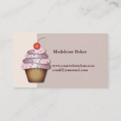 Fun Cupcake Custom Bakery Visitekaartje (Achterkant)