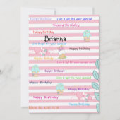 FUN Cupcake Happy Birthday uitnodiging (Voorkant)