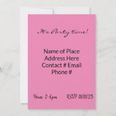 FUN Cupcake Happy Birthday uitnodiging (Achterkant)