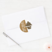 Fun Cupcake Ronde Sticker (Envelop)