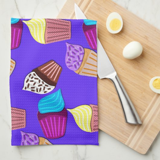 Fun Cupcakes Theedoek (Quarter Fold)