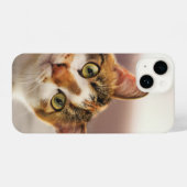 Fun curieuze kat Kitten Pet Animal iPhone Hoesje (Achterkant horizontaal)