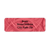 Fun Curls over rood gepersonaliseerd Etiket (Voorkant)