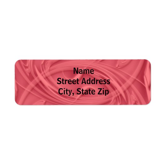 Fun Curls over rood gepersonaliseerd Etiket (Voorkant)