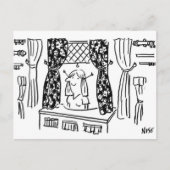 Fun Curtains & Fabrics Haberdashery Cartoon Briefkaart (Voorkant)