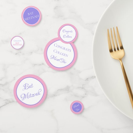 Fun! Custom Bat Mitzvah Confetti (Groep)