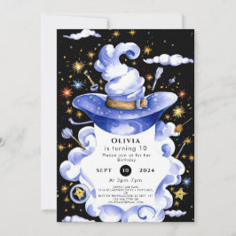 Fun Custom Broom Wizard Verjaardag Kaart