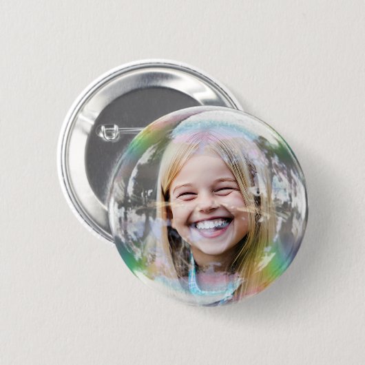 Fun Custom Bubble Ronde Button 5,7 Cm (Voorkant /achterkant)