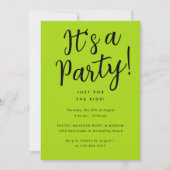 Fun Custom Colors Kind Party Kaart (Voorkant)