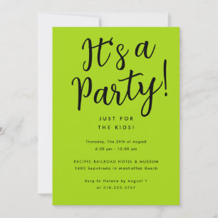 Fun Custom Colors Kind Party Kaart