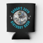 Fun Custom Disco Ball 30e verjaardag gunst Blikjeskoeler (Voorkant)