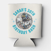 Fun Custom Disco Ball 30e verjaardag gunst Blikjeskoeler (Voorkant)