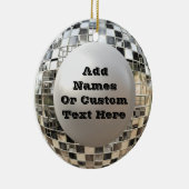 Fun Custom Disco Mirrorball Ornament (Rechts)