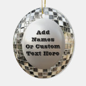 Fun Custom Disco Mirrorball Ornament (Links)