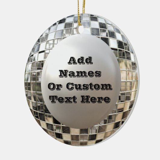 Fun Custom Disco Mirrorball Ornament (Links)