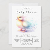 Fun Custom Duck Baby shower Kaart (Voorkant)