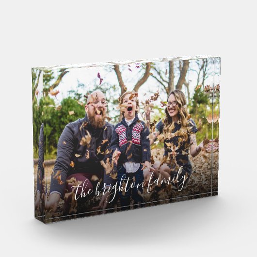 Fun Custom Familienaam Fotoblokken (Links)