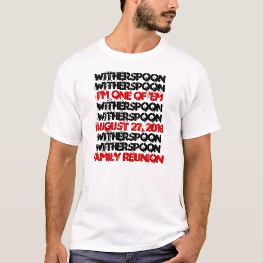 Fun Custom Family Reunion T-shirt (Voorkant)